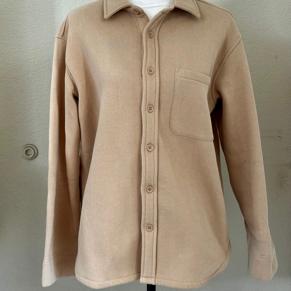Cupshe Camel Tan Shacket, X-Small